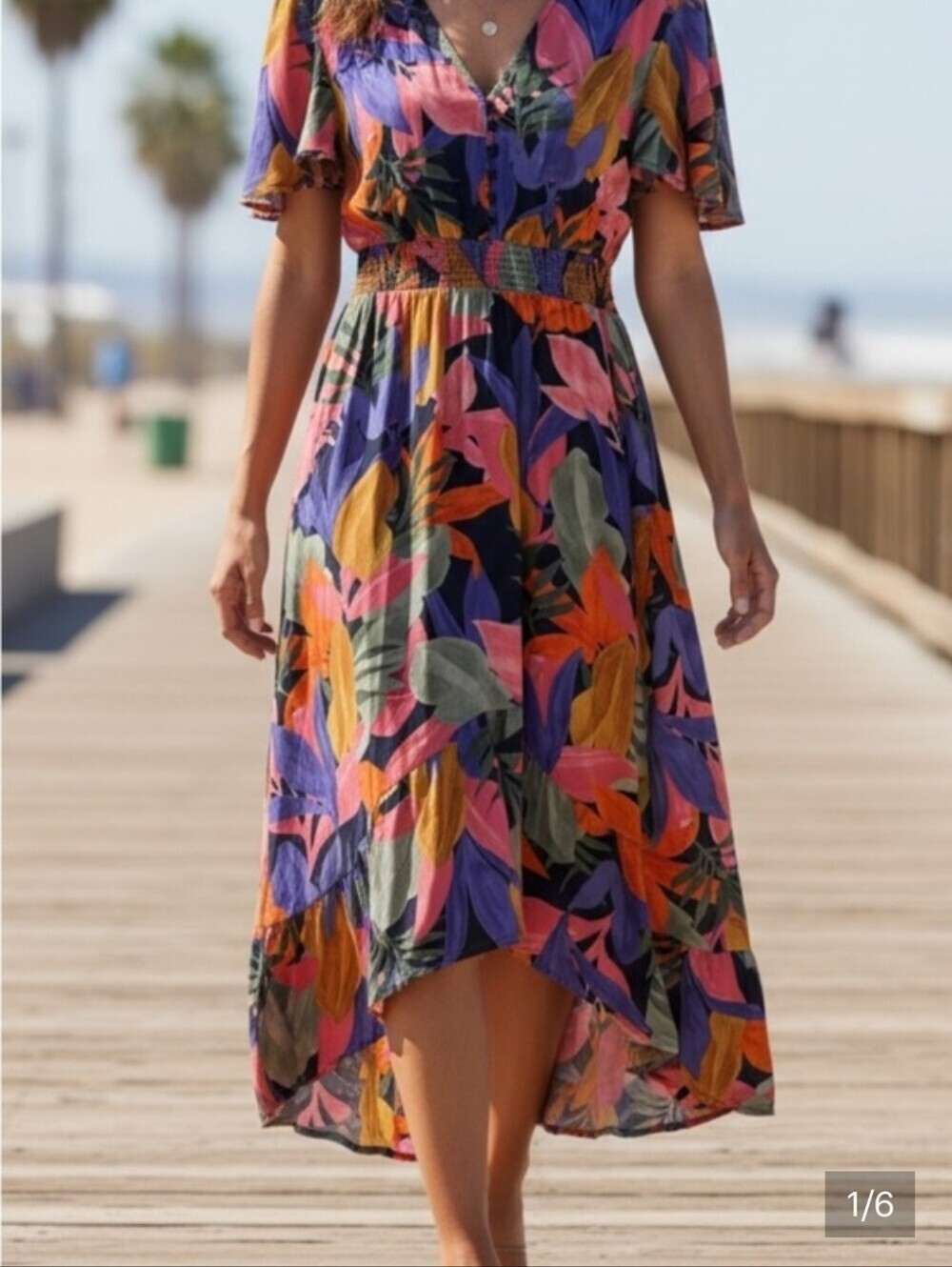 Anthropologie Abel The Label Floral Leonard Maxi Dress-Size Small